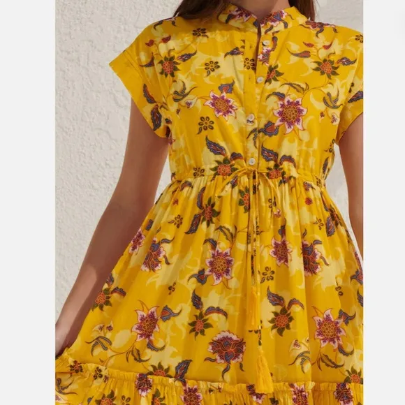 Anthropologie Ro's Garden Mumi Midi Dress Size XL