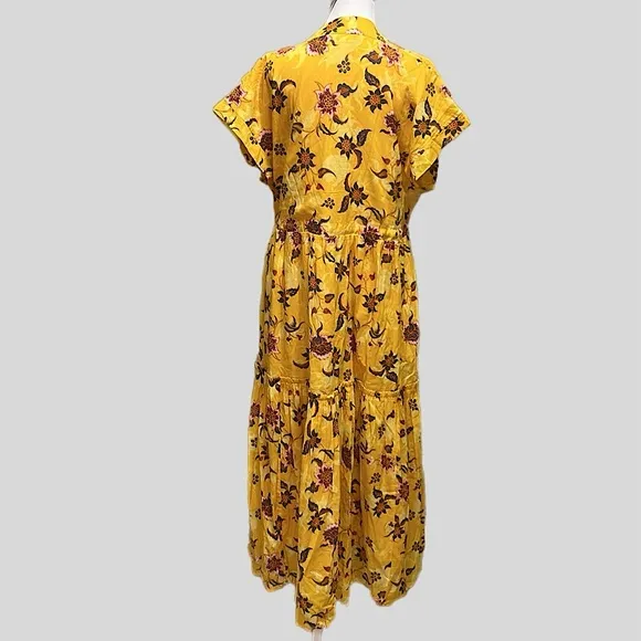 Anthropologie Ro's Garden Mumi Midi Dress Size XL