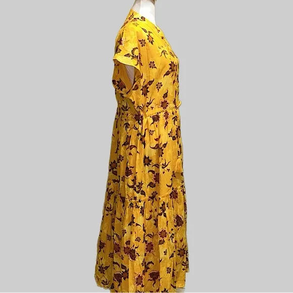 Anthropologie Ro's Garden Mumi Midi Dress Size XL