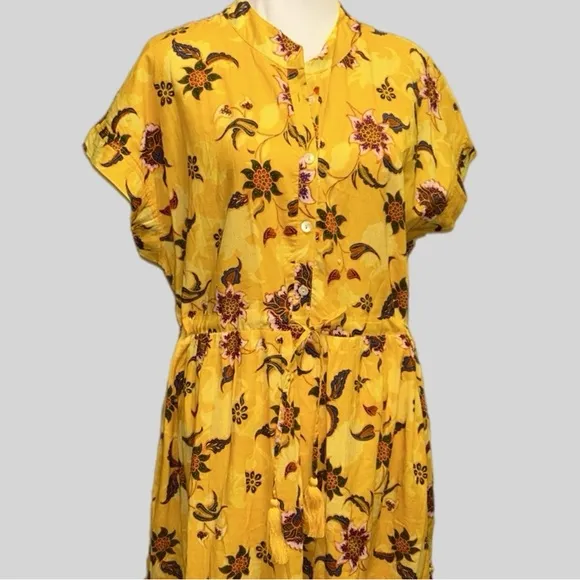 Anthropologie Ro's Garden Mumi Midi Dress Size XL