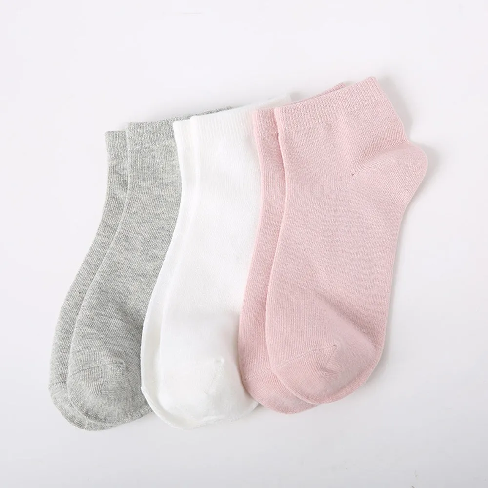 FaSoLa Women's Short Cotton Socks - Gray, 2 Pairs