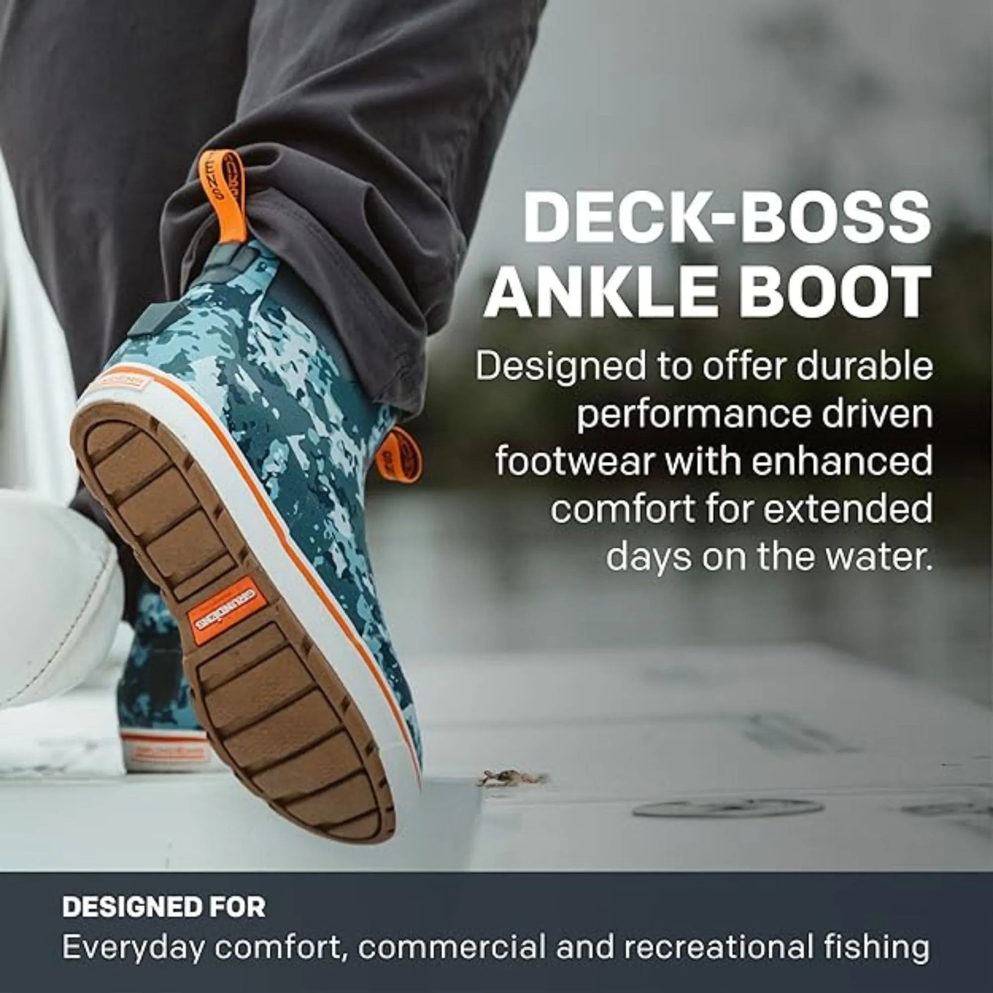 Grundens Men's Deck-Boss Ankle Black