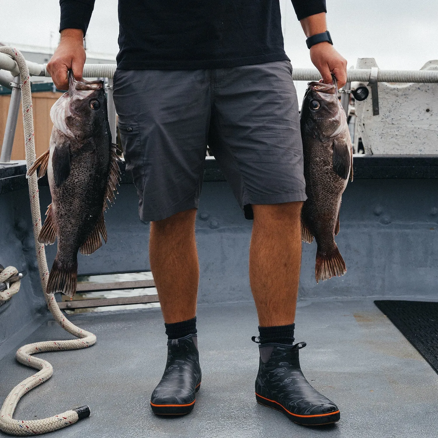 Grundens Men's Deck-Boss Ankle Blackbeard Camo