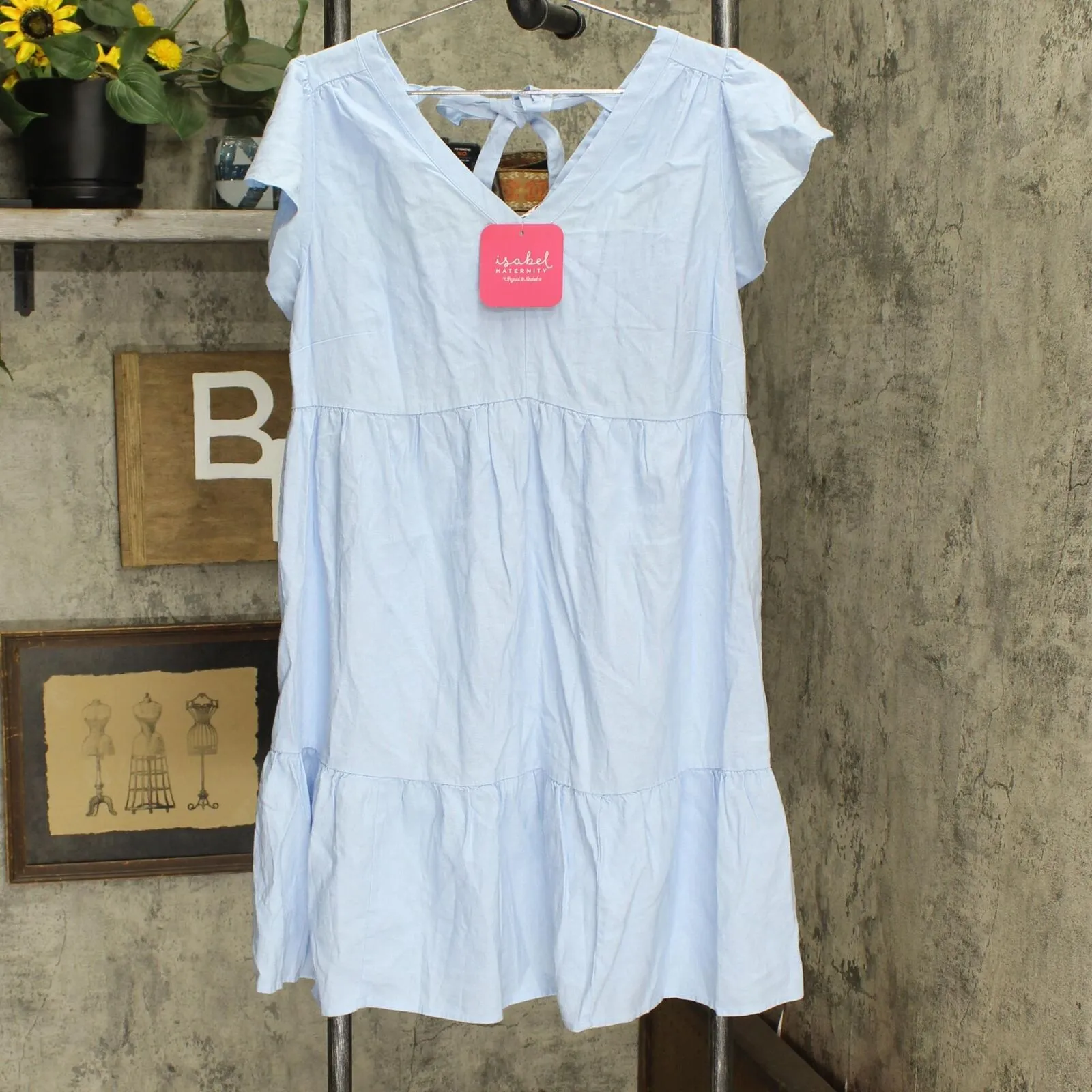 Isabel Maternity by Ingrid & Isabel Flutter Short Sleeve Maternity Dress 8459677