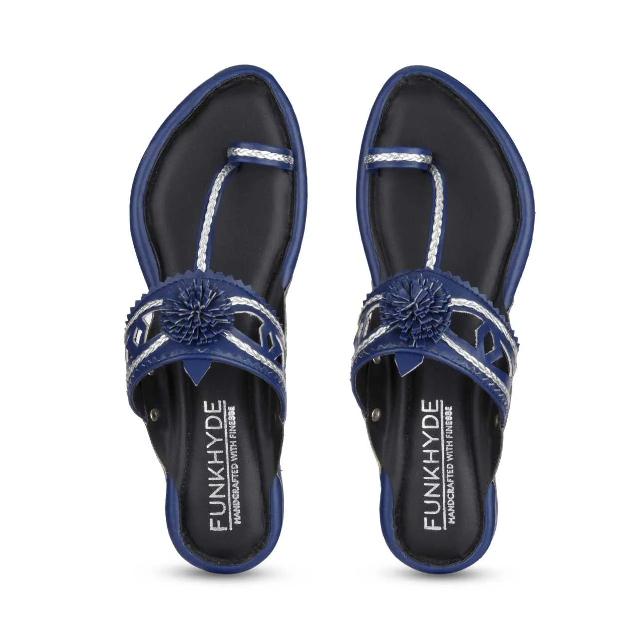 Maeri Blue Kolhapuri Juttis