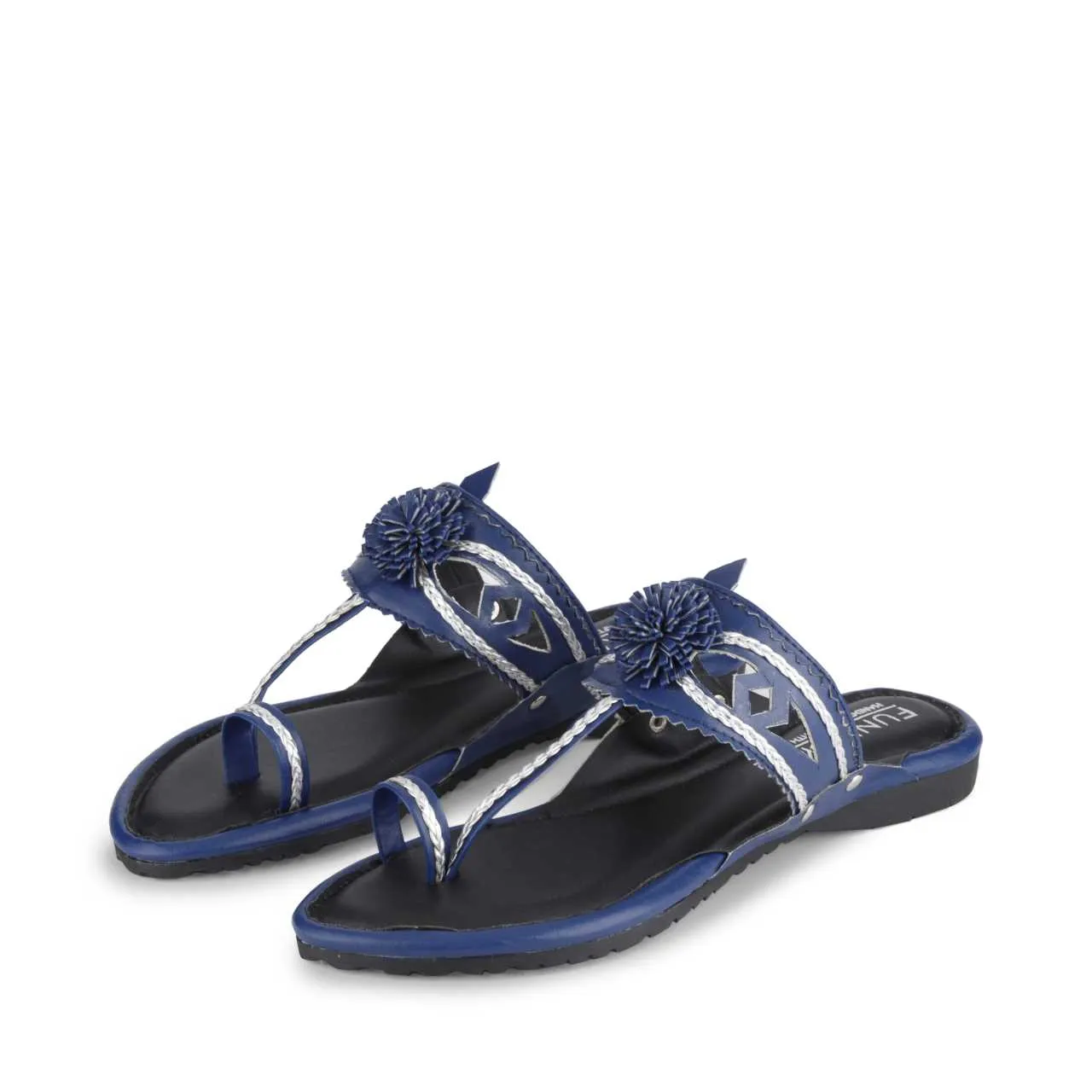 Maeri Blue Kolhapuri Juttis