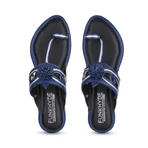 Maeri Blue Kolhapuri Juttis