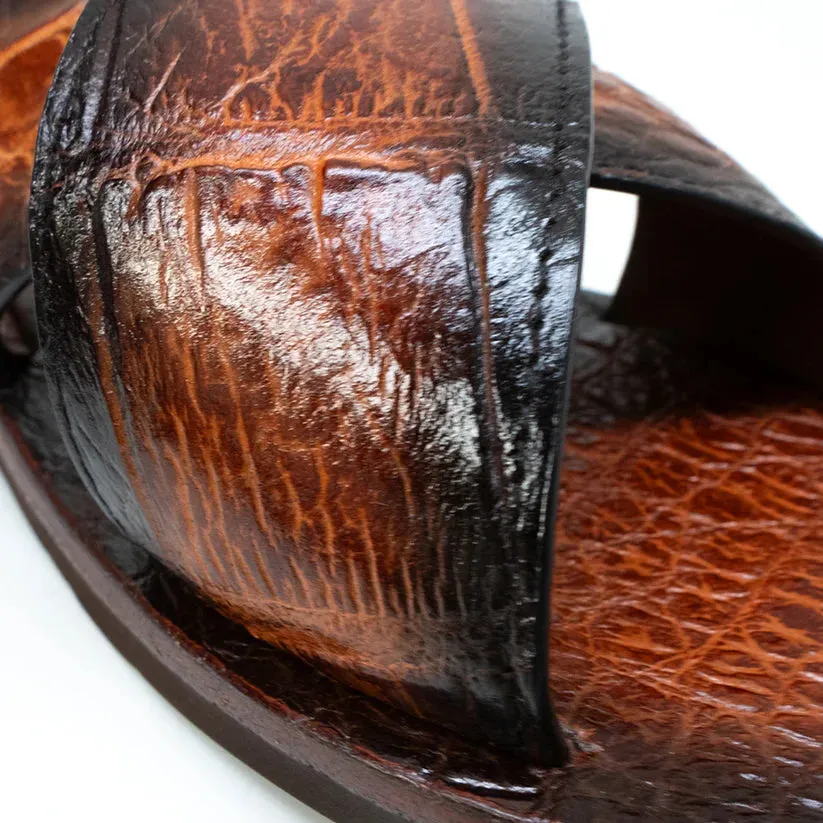 Marco Di Milano Elios in Honey Alligator Sandals