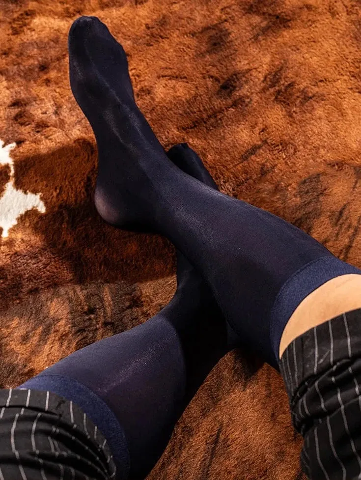 Men's Ultra-thin Glossy Sheer Dress Socks