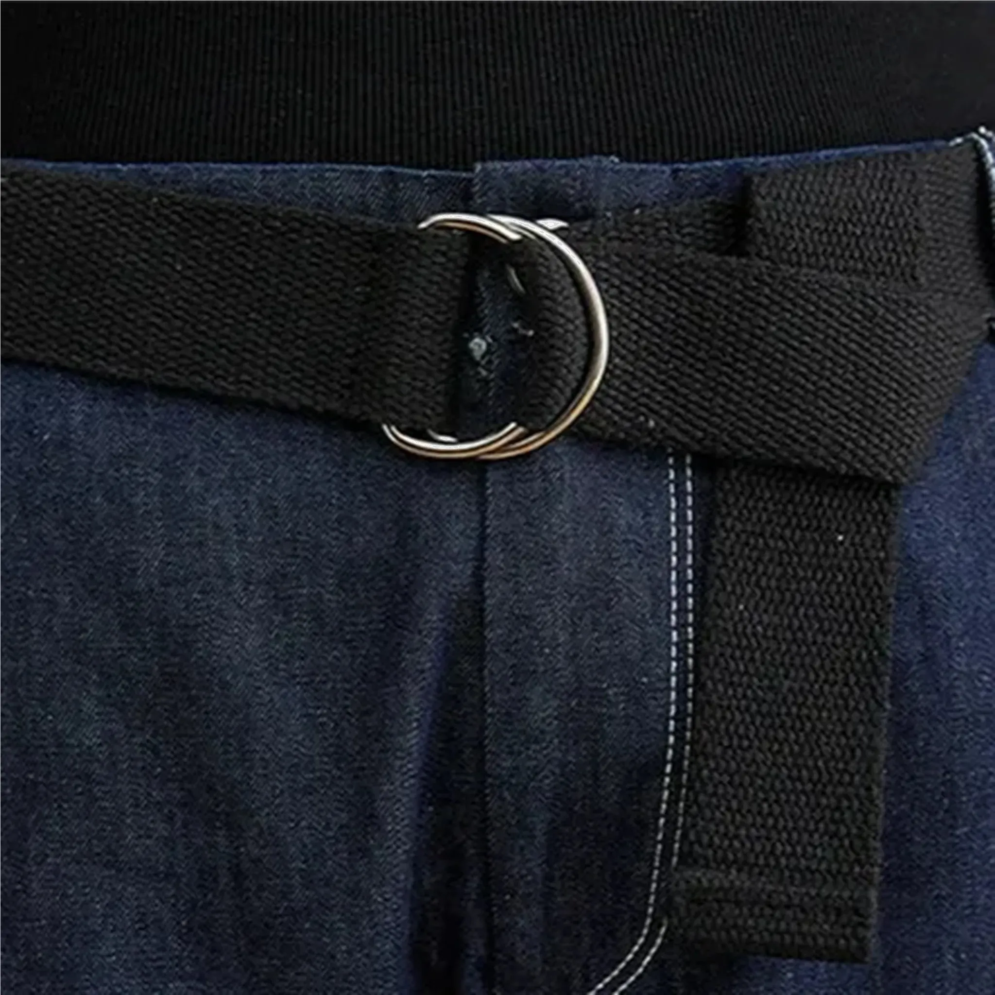 Mid rise fashion baggy fit jeans for ladies