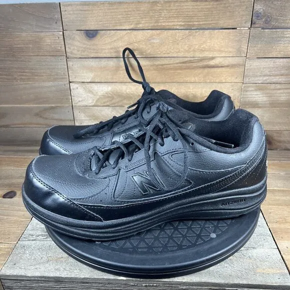 New Balance 577 Mens Sz US 11 2E Lace Up Black Athletic Shoes NO INSOLES