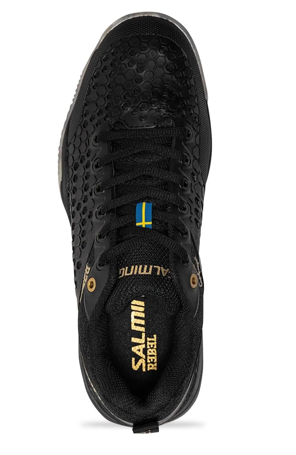 Salming Rebel Mens Indoor Court Shoe - Black / Gold