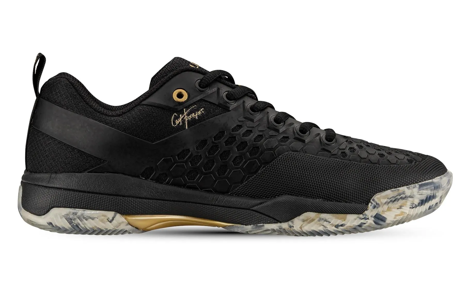 Salming Rebel Mens Indoor Court Shoe - Black / Gold